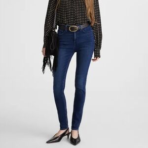 Madewell 10" High Rise Indigo Skinny Jeans Size 24